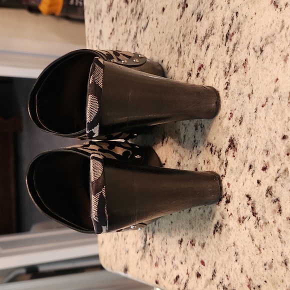 Coach heeled clogs - Picture 3 of 4